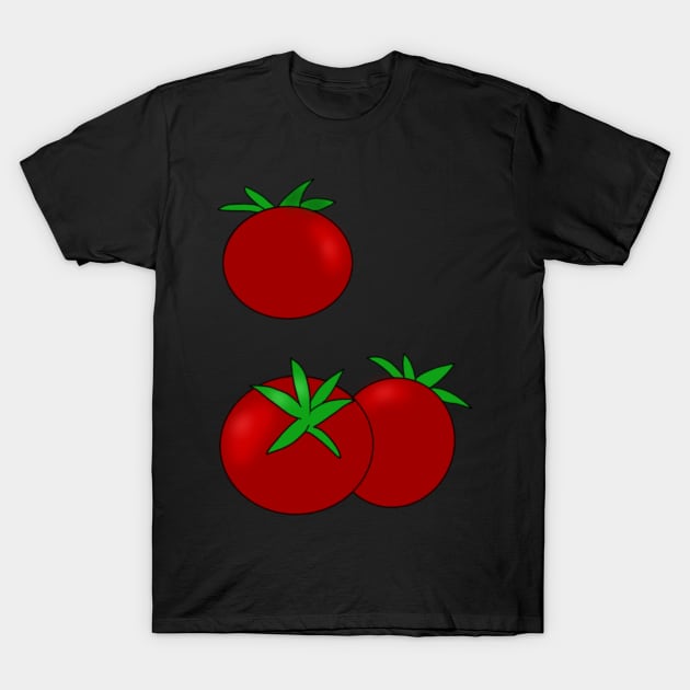 Tomato Pattern T-Shirt by Not Like The Otters